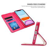ZIZO WALLET FOLIO SERIES IPHONE 11 (2019) CASE - MAGNETIC FLAP CLOSURE WITH CREDIT CARD AND ID HOLDER--Pink