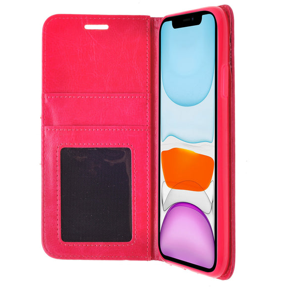 ZIZO WALLET FOLIO IPHONE 11 PRO MAX (2019) CASE - MAGNETIC FLAP CLOSURE WITH CREDIT CARD AND ID HOLDER -PINK