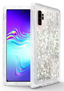 Phone cases for Samsung Note 10 Plus - Glitter Silver
