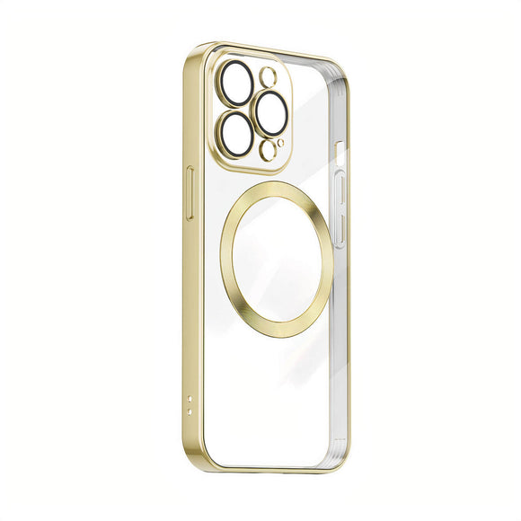 MagSafe Magnetic Clear Electroplating Case For iPhone 14 Pro max - Gold