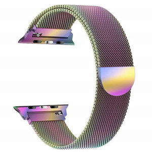 Milanese strap for Apple watch band 42mm/44mm iwatch 4 band Stainless Steel Bracelet Milanese loop Apple watch 3 2 1 - MULTICOLOR