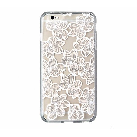 Sonix Clear Coat Hybrid Case for iPhone 6 Plus / 6s Plus - Clear / White Flowers