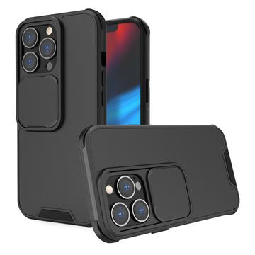 3 in 1 Camera Cover  Case for iPhone 13 Pro - Black