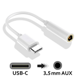 OPEN BOX - Apple - USB-C to 3.5mm Headphone Jack Adapter - White (MU7E2AM/A)