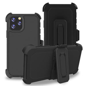 Phone Case iPhone 12 Pro Max With Belt Clip (Black)