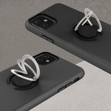 ZIZO REVOLVE Series iPhone 11 Case - Ultra Thin Ring Holder, Kickstand, Built in Magnetic Mount Support - Magnetic Black