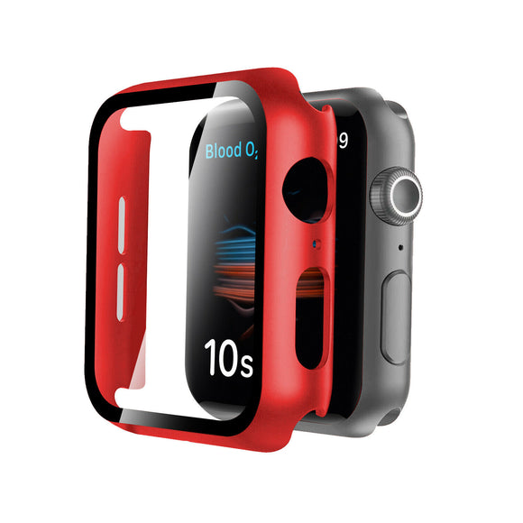 Apple Watch Glass Protector Case Cover Size 44mm Red