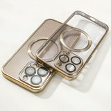 MagSafe Magnetic Clear Electroplating Case For iPhone 14 Pro max - Gold