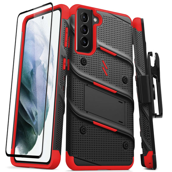 ZIZO BOLT Series Galaxy S21+ 5G Case - Black & Red