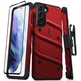 ZIZO BOLT Series Galaxy S21 5G Case - Red & Black