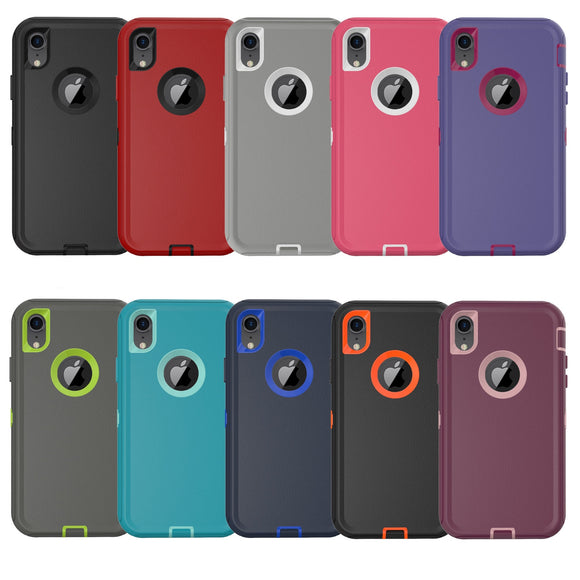 Phone case iPhone XR Armor Cover Case With the Belt Clip - 