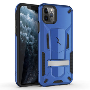 ZIZO TRANSFORM IPHONE 11 PRO (2019) CASE - BUILT-IN KICKSTAND AND UV COATED PC/TPU LAYERS-Black- Blue/Black