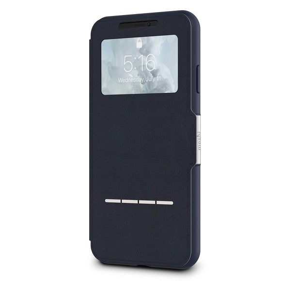 SenseCover Touch-Sensitive Portfolio Case for iPhone XS Max - Midnight Blue