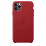 Apple Leather Case (for iPhone 11 Pro Max) - (Product) RED