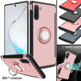 Galaxy Note 10 Slim Magnetic Ring Case - Rose Gold