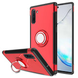 Galaxy Note 10 Slim Magnetic Ring Case - Red