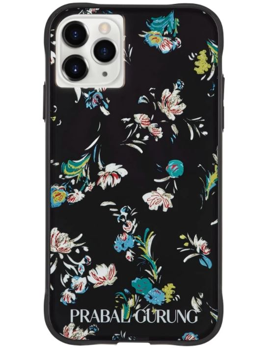 Prabal Gurung  Black Floral Case IPhone 11 Pro