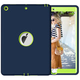 iPad 10.2/iPad 7th gen Tough Hybrid (no kickstand) - Navy/Green