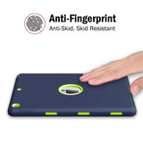 iPad 10.2/iPad 7th gen Tough Hybrid (no kickstand) - Navy/Green
