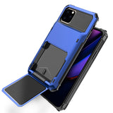 iPhone 11 Pro Max Credit Card Hyrbid case - Blue