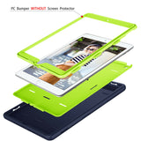 iPad 10.2/iPad 7th gen Tough Hybrid (no kickstand) - Navy/Green
