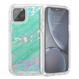 Hybrid Marble Shockproof Bling Rubber Case For iPhone 11 pro max (Marble Mint)