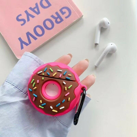 Airpods Silicone Skin- Donut Pink