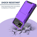 iPhone 11 Pro Max Credit Card Hyrbid case - Purple