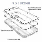 Phone Case iPhone 12 / 12 Pro 6.1 With Belt Clip (Clear)