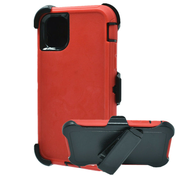 Phone Case iPhone 13 Mini With Belt Clip - Red