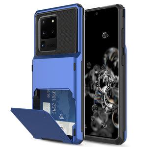 Samsung Galaxy S20 Plus (6.7") Credit Card Hyrbid case- Blue