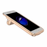 Magnetic Stand Power Bank Pack Battery Charger Case Cover For iPhone 6/7/8 Plus- GOLD