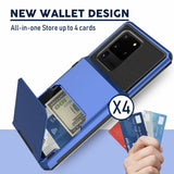 Samsung Galaxy S20 Plus (6.7") Credit Card Hyrbid case- Blue