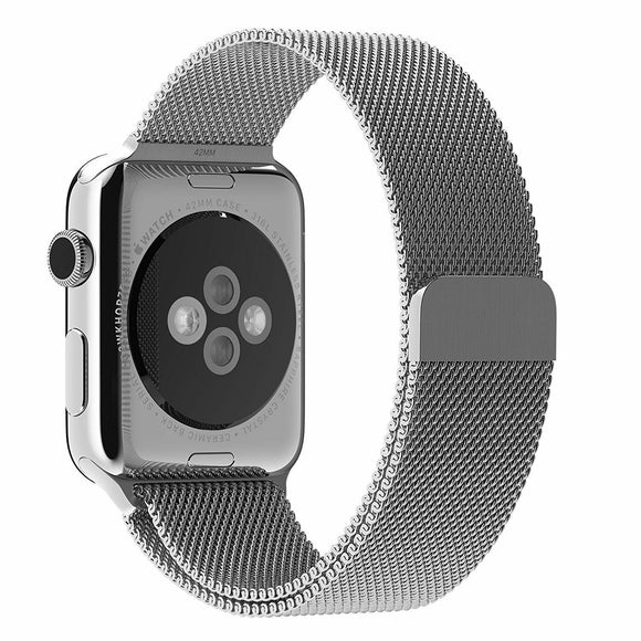 Milanese strap for Apple watch band 38mm/40mm iwatch 4 band Stainless Steel Bracelet Milanese loop Apple watch 3 2 1 - SILVER