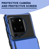 Samsung Galaxy S20 Plus (6.7") Credit Card Hyrbid case- Blue