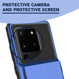 Samsung Galaxy S20 Ultra (6.9") Credit Card Hyrbid case- Blue