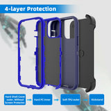 Phone Case iPhone 14/13 With Belt Clip - Blue