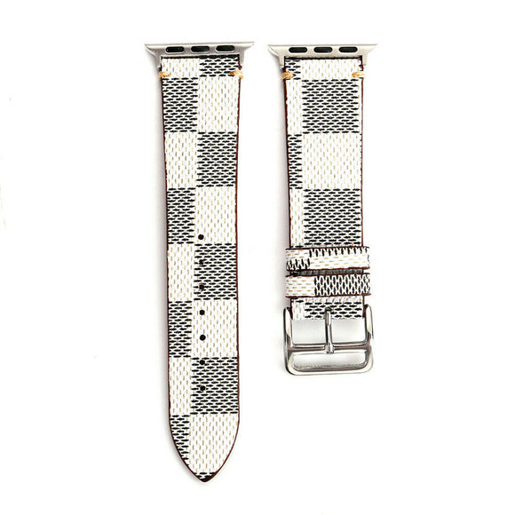 Apple Watch Band 38/40 mm Plaid - White