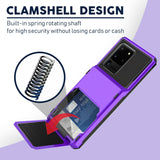 Samsung Galaxy S20 Ultra(6.9) Credit Card Hyrbid case- Purple