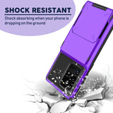 Samsung Galaxy S20 Plus (6.7") Credit Card Hyrbid case-Purple