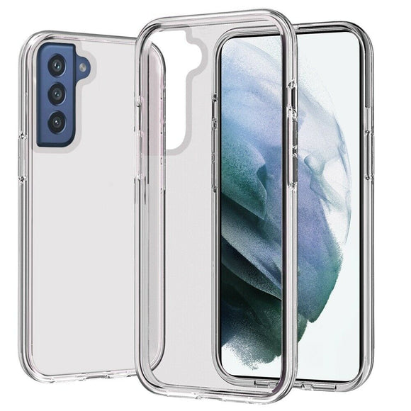 Samsung Galaxy S22 Sturdy Ultra Thick 3mm Transparent Hybrid Case Cover - Clear