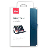 Verizon Durable Protection Tablet Leather Folio Stand Case For Apple iPad Air 2- (BLUE)