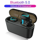 HBQ-Q32 Wireless Bluetooth 5.0 TWS Mini Headset Stereo Headphone IPX5 Waterproof