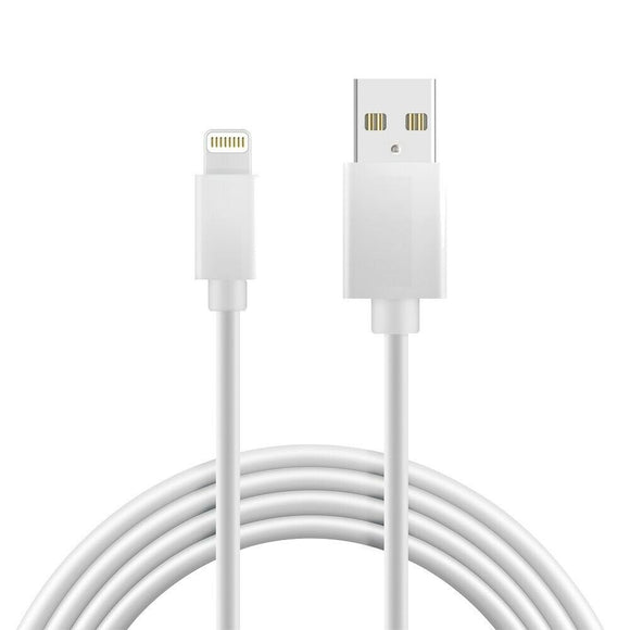 iPhone 11/ X / 8 / 6 USB cable -10 FEET - White (Generic)