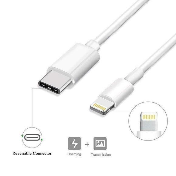iPhone 13/12/11 USB C to Lightning cable (Bulk GRADE A) 3FT/1M