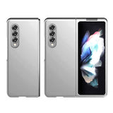 For Samsung Galaxy Z Fold 4 Flip Snap On Premium Matte Finish Case Cover - Silver