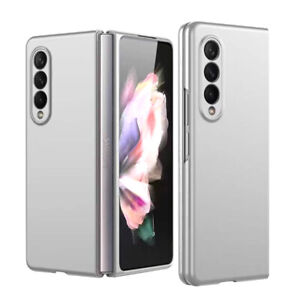 For Samsung Galaxy Z Fold 4 Flip Snap On Premium Matte Finish Case Cover - Silver