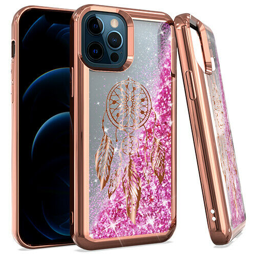 iPhone 12/12PRO CHROME Glitter Motion Dream Catcher ROSE GOLD