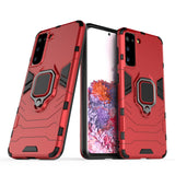 PKG Samsung S21 Plus Magnetic Ring Stand Case Red