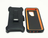 Phone case Samsung Galaxy S9+ Plus Case (Belt Clip Fits Otterbox Defender)-  Camo Orange